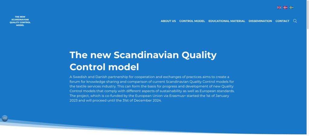 The new Scandinavian Quality Control model website